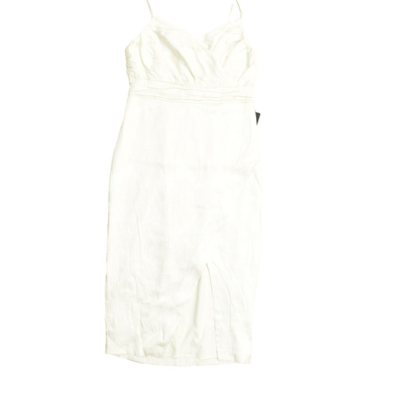 NEW EXPRESS Women's Cream Floral Mini Dress Sleeveless W/ Slit Size 10 - Picture 1 of 8